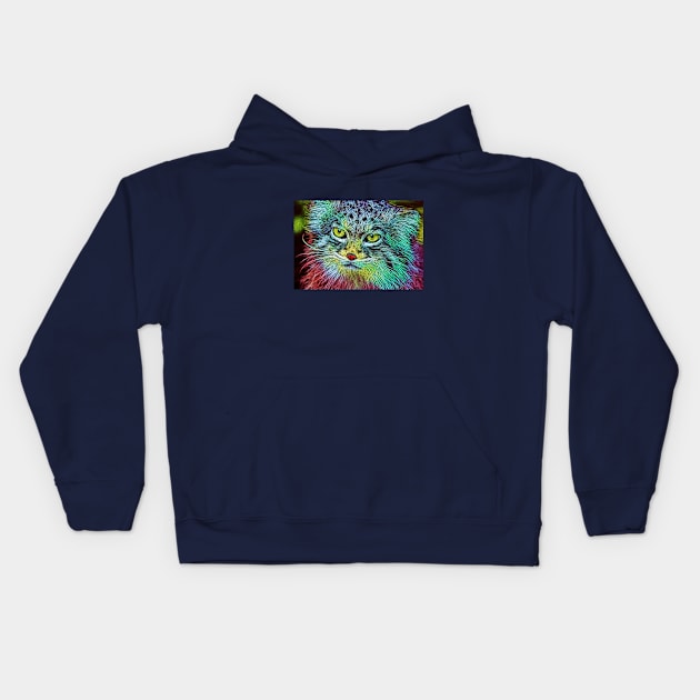 Pallas&#39;s cat Kids Hoodie by artbleed